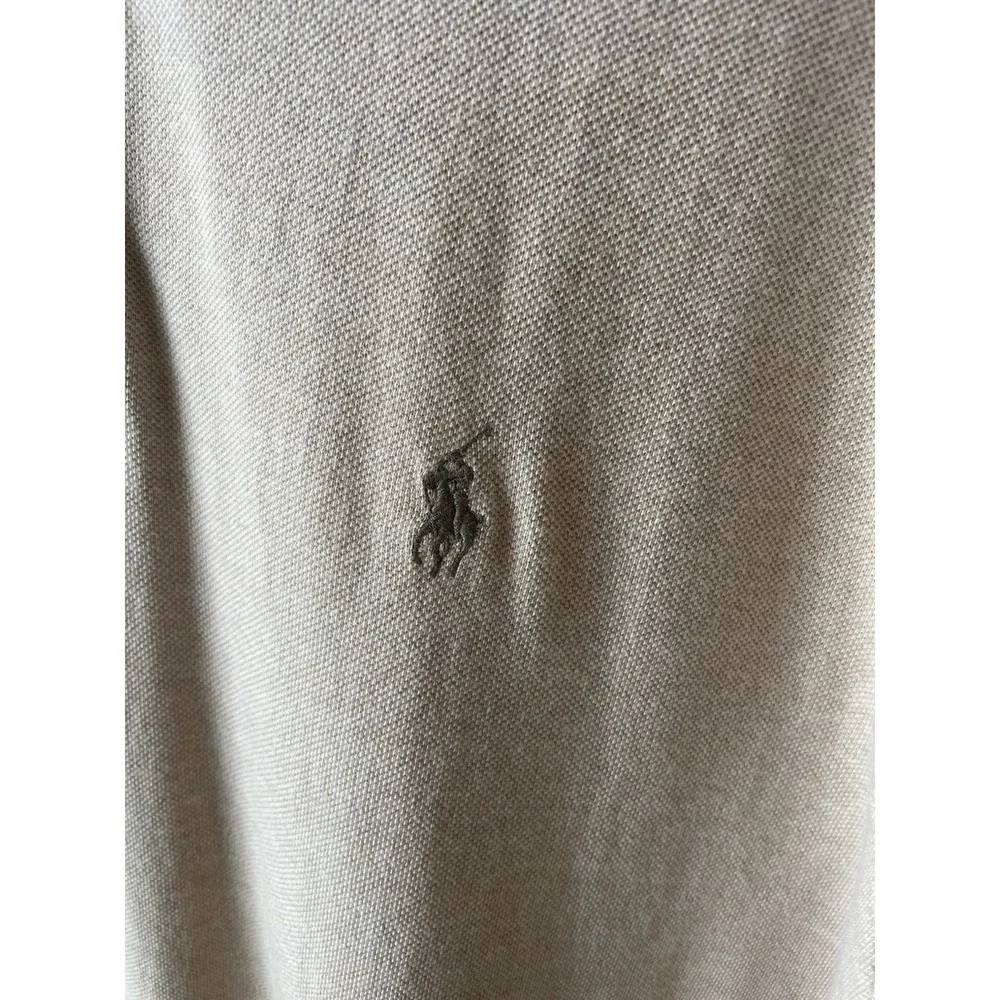 Polo Ralph Lauren Men's Polo Shirt Size XL Embroidered Pony 100% Cotton Tan